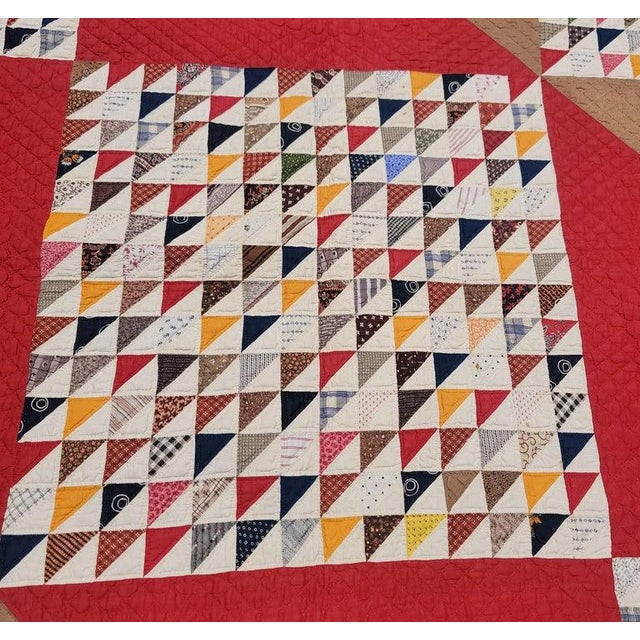 19th C Mini Pieced Birds in Flight Quilt For Sale - Image 9 of 9