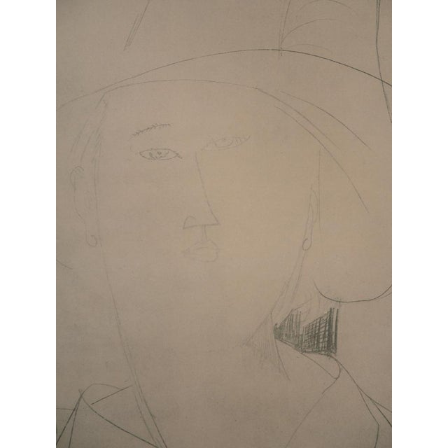 After Amedeo Modigliani, Woman with Hat, 1959, Lithograph For Sale - Image 3 of 6
