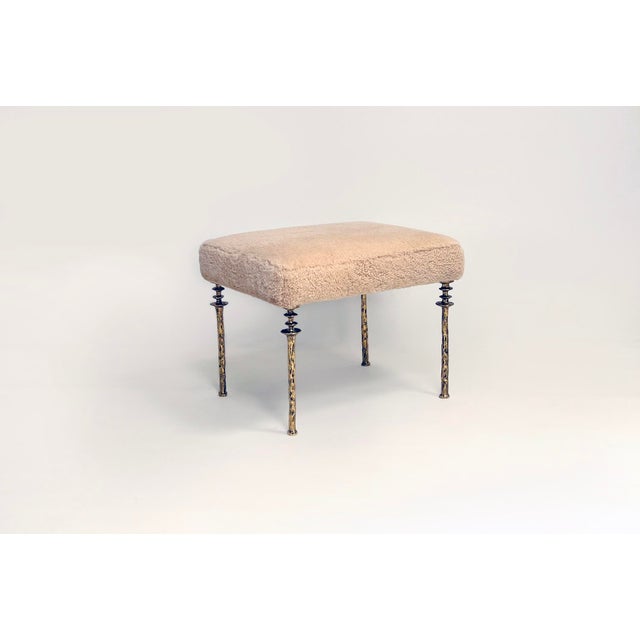 Sorgue Stools. Gold Bronze - Set of 2 For Sale - Image 10 of 11
