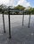 Mid 20th Century Vintage Mid-Century Brutalist Wrought Iron and Glass Console Table For Sale - Image 5 of 8
