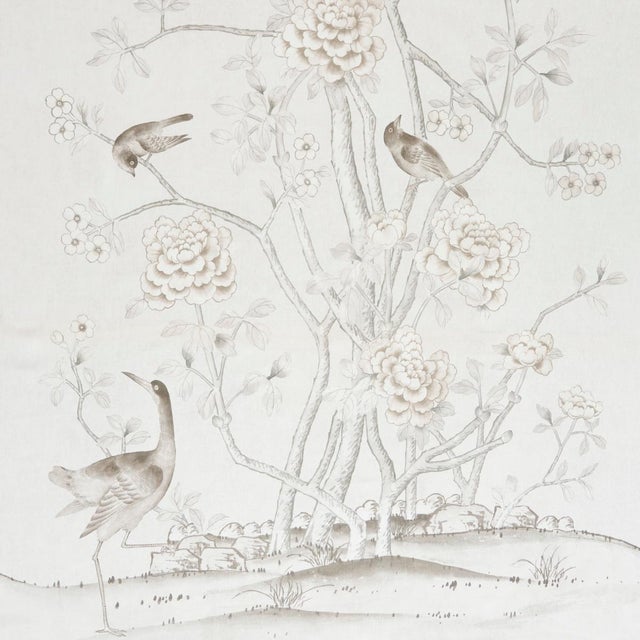 Contemporary SAMPLE - Schumacher X Mary McDonald Chinois Palais Fabric In Neutral For Sale - Image 3 of 6