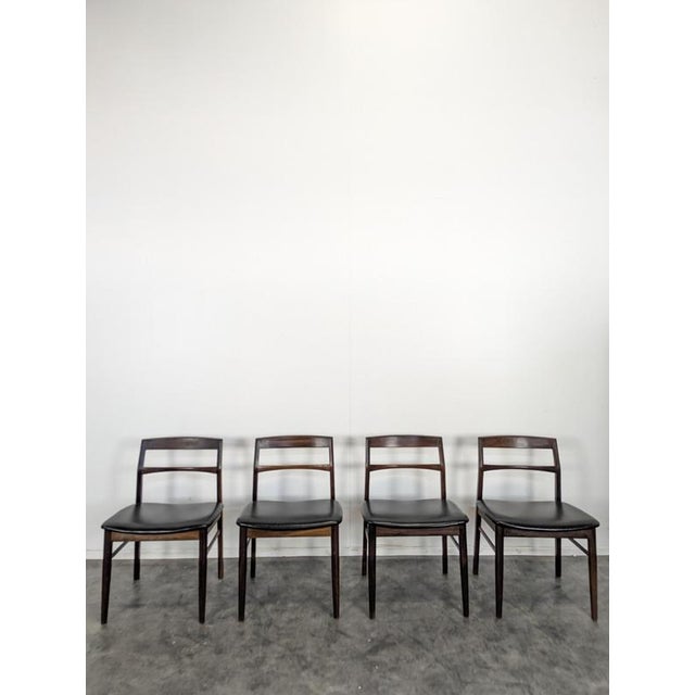 Danish Chairs by Henning Kjaernulf for Vejle Stole, Set of 4, in Very Good conditions.