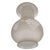 Late 19th Century Victorian Frosted Wheel Cut Glass Oil Lamp Fluted Hurricane Shade For Sale - Image 9 of 9