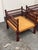 Brown Indian Vintage Rush Seat Low Chairs, Pair For Sale - Image 8 of 12