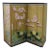 Chinese Floral Decorated and Ebonized Folding Table Screen 20thC For Sale
