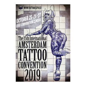 2018 Dutch Poster, Amsterdam International Tattoo Convention - Vince