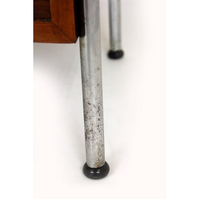1940s Bauhaus Model N1 Bedside Table by Robert Slezak, 1940s For Sale - Image 5 of 18