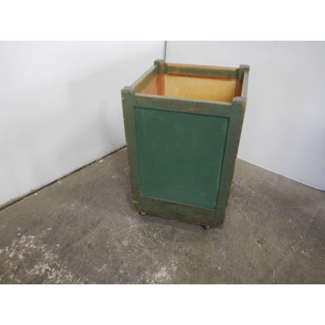 Industrial Container Box with Wheels, 1960 For Sale - Image 3 of 10
