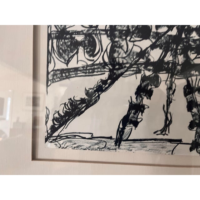 Jean-Paul Riopelle (1923–2002) – Abstract Lithograph, with COA Striking black-and-white abstract composition by renowned...