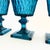 Glass Blue Wine Goblets - Set of 4 - Mt Vernon by Indiana Glass For Sale - Image 7 of 7