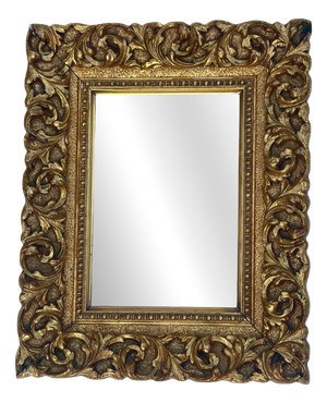 Small Antique Gilt and Carved Wooden Frame, 1890s