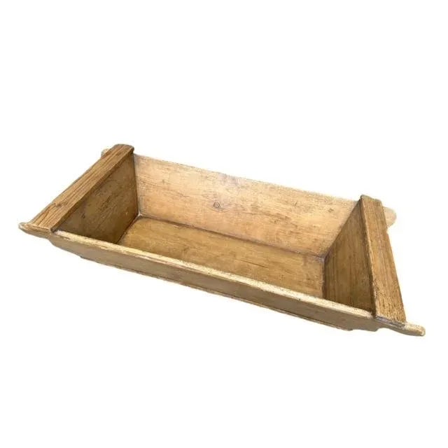Farmhouse Early 1900s European Wood Dough Bowl For Sale - Image 3 of 5