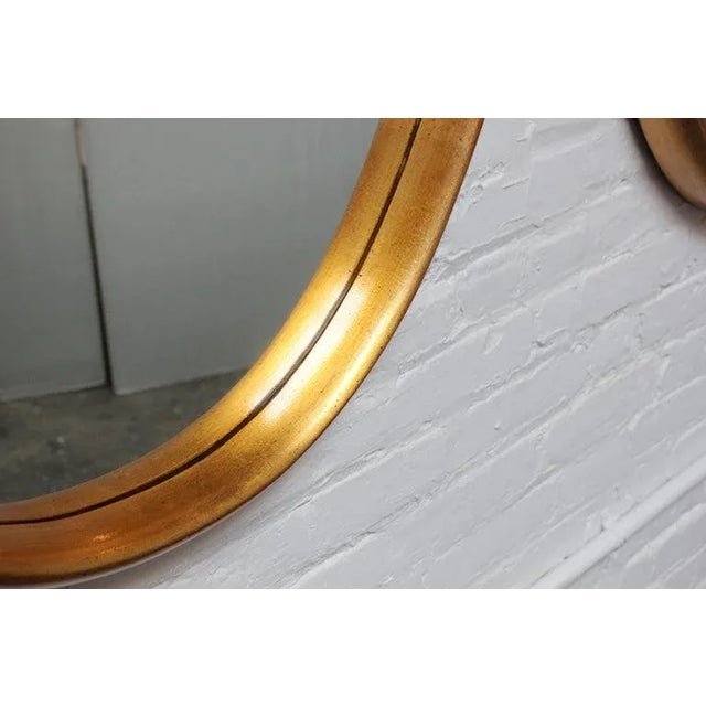 Vintage Pair of Labarge Oval Giltwood Wall Mirrors For Sale - Image 10 of 13