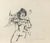 Charcoal drawing on paper. Hand signed on rear. Or rear: another charcoal drawing. Good condition. This piece is...