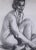 Mid 20th Century Large Vintage Modernist Female Nude Figure Study Charcoal Drawing For Sale - Image 5 of 8