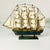 Mid-Century Nautical Coastal Boho Chic Wood Four Tall Mast Ship Model For Sale - Image 15 of 16