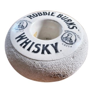 Antique Robbie Burns Whisky Advertising Match Striker For Sale