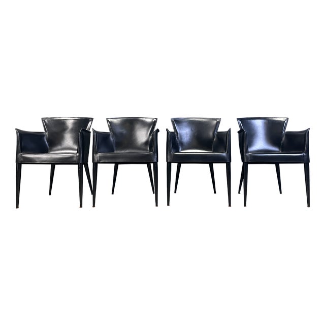 Vela Dining Chairs by Carlo Bartoli for Matteo Grassi, 1980s, Set of 4 For Sale