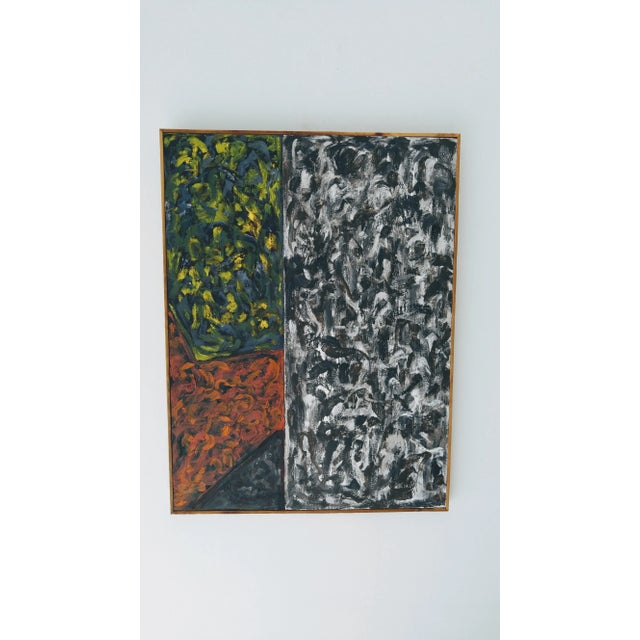 Abstract "Memories" Abstract Oil Painting on Canvas For Sale - Image 3 of 4