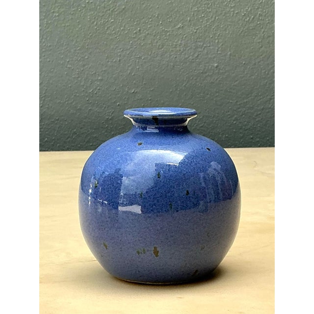 Ceramic Vintage Glazed Ceramic Vase For Sale - Image 7 of 12