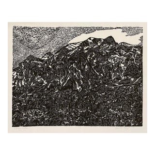 Carol Meis Ellington Stormy Weather Linocut For Sale