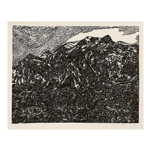 Carol Meis Ellington Stormy Weather Linocut