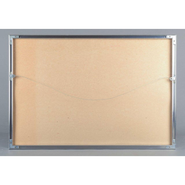 Gino Scarpa, Color Lithograph with Silver Leaf, 1970s, Paper For Sale - Image 6 of 7