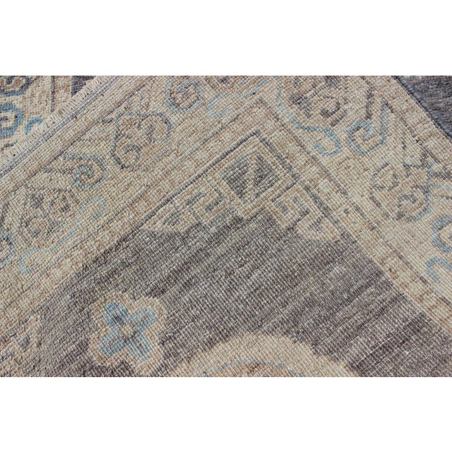 Keivan Woven Arts Khotan Design Runner With Geometric-Circle Medallion Pattern For Sale - Image 11 of 11