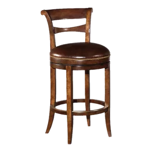 Armless Counter Stool, Bordeaux Finish