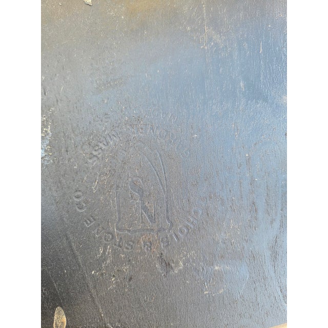 1990s 2 Nichols & Stone Windsor Armchairs Bow Comb Back Saddle Seat Distressed Country For Sale - Image 16 of 16