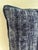 Antique Indigo-Dyed Textile Pillow, Linen, Geometric Motifs, Usa For Sale - Image 4 of 9
