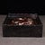 Brown Vintage Rosewood Square Tray With Drawers & Mother-of-Pearl Deer & Crane Inlay For Sale - Image 8 of 10