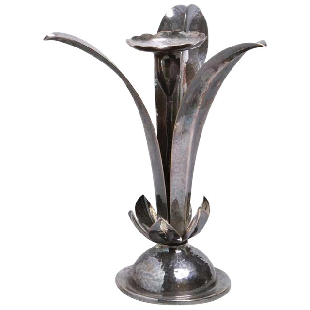 German Metal Berliner Chandelier from Electro-Plated-Waren-Fabrik For Sale