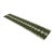 Handmade New Zealand Wool Dhurrie Runner, Olive Green and Cream Geometric Runner Rug- 2'x9' For Sale