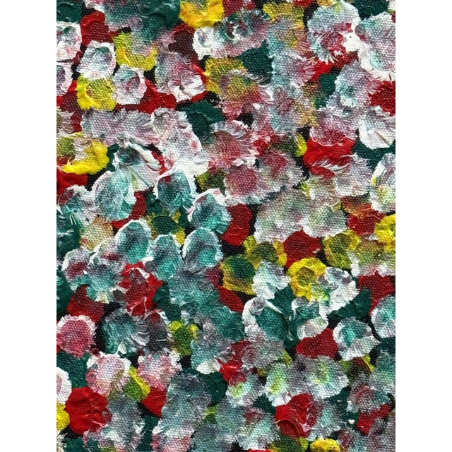 Textile Large Aboriginal Contemporary Painting Bush Plum by Polly Ngale For Sale - Image 7 of 14