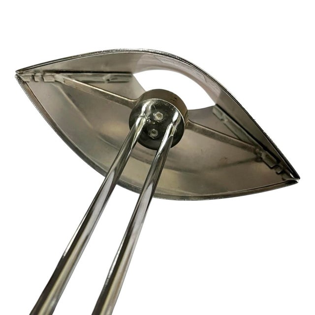 Metal Vintage Chrome Buffet Lamps - a Pair For Sale - Image 7 of 10