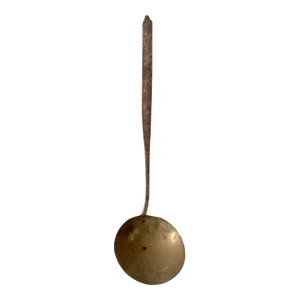 Antique Brass Fireplace Ladle