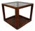Vintage Italian Square Coffee Table in Wood and Glass, Double Top, 1960s For Sale