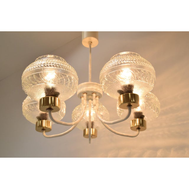 Mid-Century Ceiling Light attributed to Instala Jilove U Decina, 1970s For Sale - Image 16 of 17