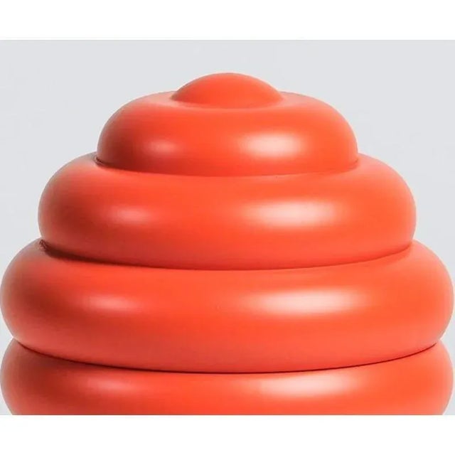 Contemporary Small Beebee Jars in Orange and Blue by Made by Choice, Set of 2 For Sale - Image 3 of 10