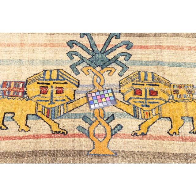 Antique Handwoven Gabbeh Palas Textile Art For Sale - Image 11 of 11