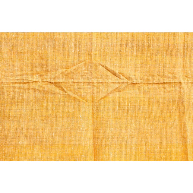 1990s Organic Peace Silk Throw, Yellow Sunshine For Sale - Image 5 of 6