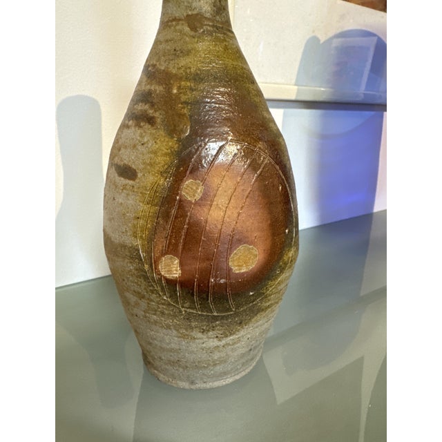 Enameled Stoneware Vase by Justin Dutel from Atelier De La Borne, 1960s For Sale - Image 4 of 4