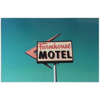 'Farmhouse Motel' Contemporary Fine Art Photography Print by Jen Zahigian For Sale