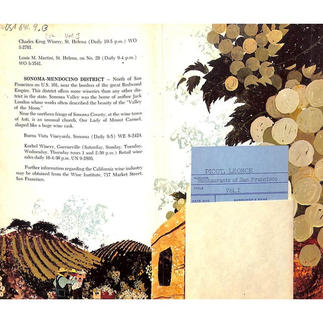 Bay Area/ Monterey/ Carmel PICOT, Leonce [edited by] [104] pp. Gourmet International 1963 9 1/4" x 5 1/4" Illustrated by...