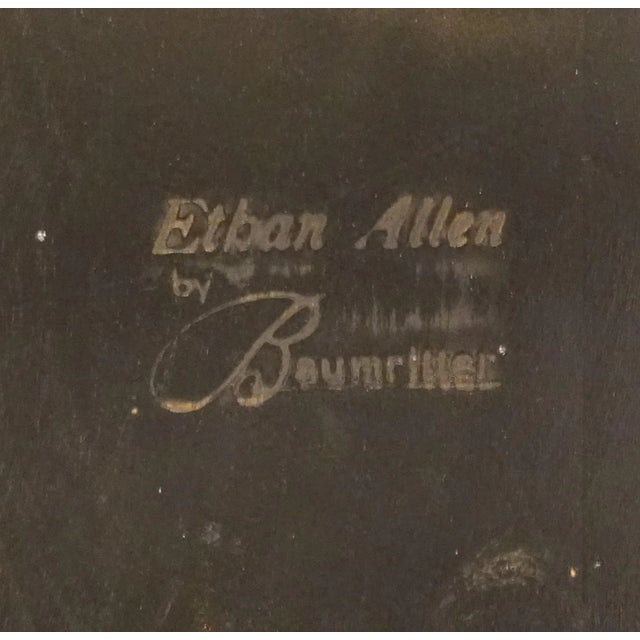 Ethan Allen Hand Decorated Black & Gold Hitchcock Style Arrow Back Accent Side Chair - 609 Finish For Sale - Image 10 of 10