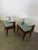 1960s Wooden and Glass Bedside Tables, 1960s, Set of 2 For Sale - Image 5 of 7