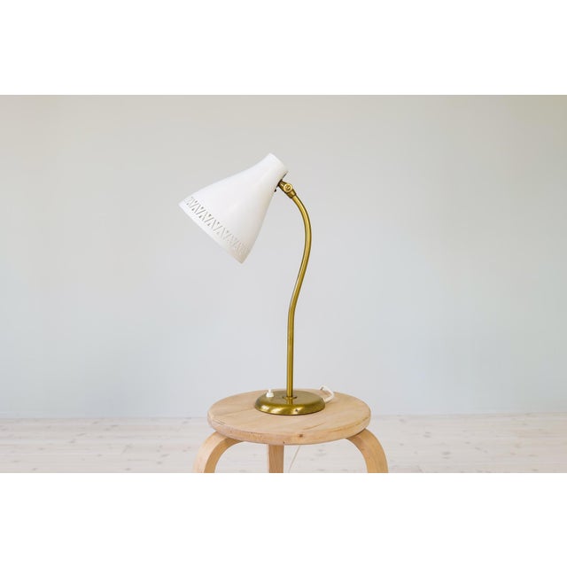 Mid-Century Modern Mid-Century Swedish Adjustable Table Lamp from Böhlmarks, 1940s For Sale - Image 3 of 15