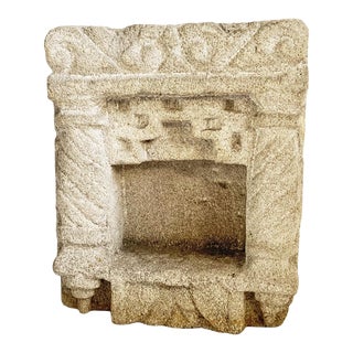 Vintage Sandstone Candle Holder For Sale