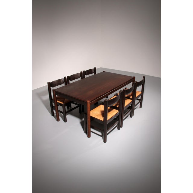 Dining Table and Chairs by Vico Magistretti, 1970, Set of 7 For Sale - Image 16 of 16